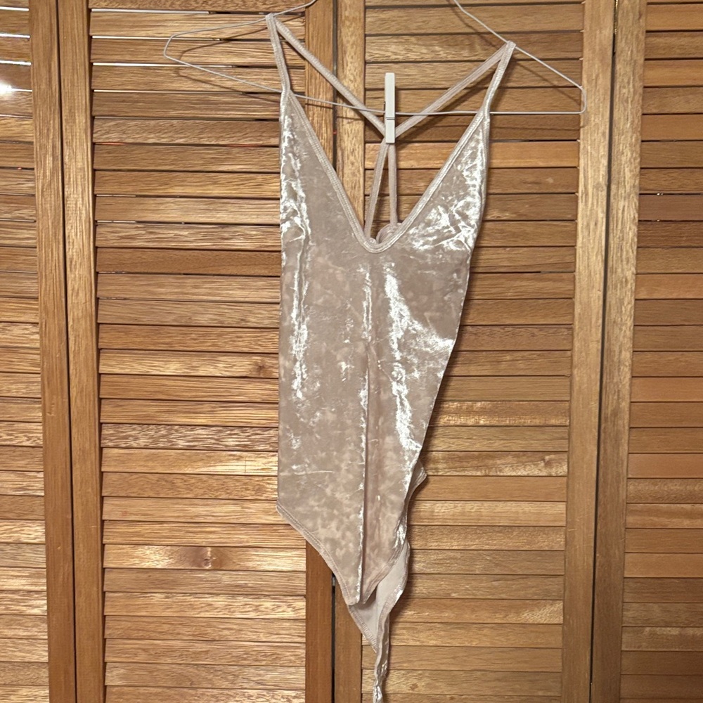 Velvet Beige Bodysuit